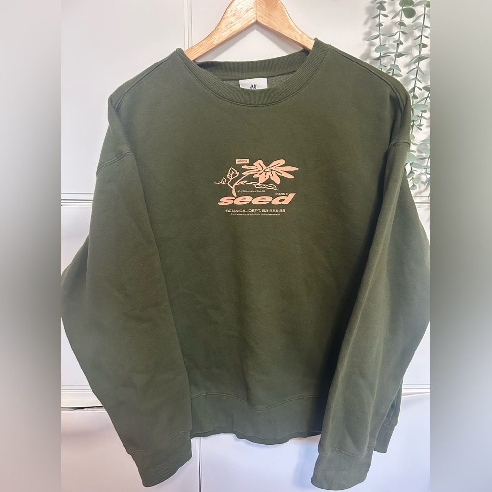 H&M Green Seed Sweater